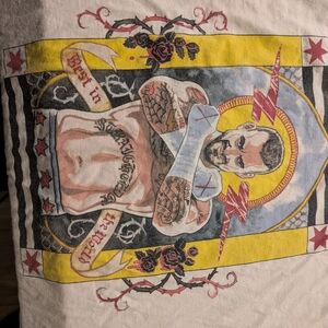 WWE White and Yellow Graphic Tee